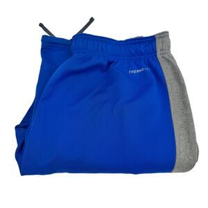 Nike Sweatpants Mens Medium Knockout KO Fleece Blue Gray Therma-Fit Relaxed Fit